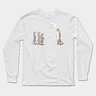 Cat and Meerkat Long Sleeve T-Shirt